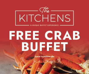 The Kitchens Free Crab Legs Buffet on Saturdays
